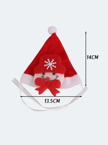 1頂聖誕節寵物帽子,適用於貓和小型犬,顏色隨機 - 查看 3