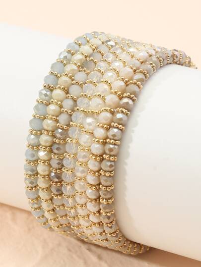 7 piezas pulsera con cuenta simple