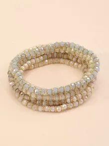 7 chiếc vòng tay cườm đơn giản - Nhiều màu - Xem 2