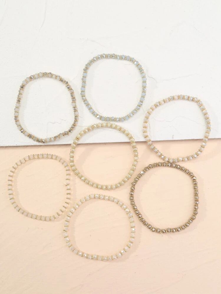 7pcs Simple Beaded Bracelet