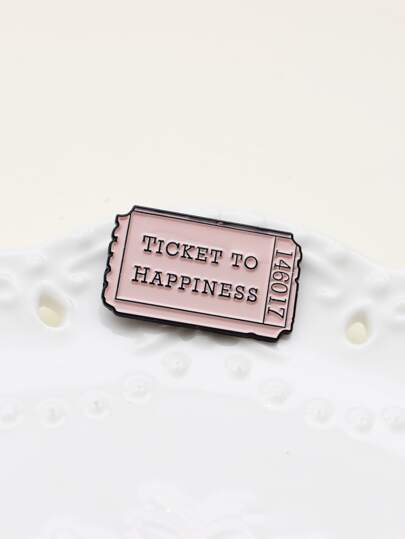 Letter Design Brooch