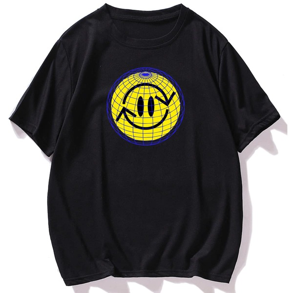 

Men Cartoon Graphic Tee, Black