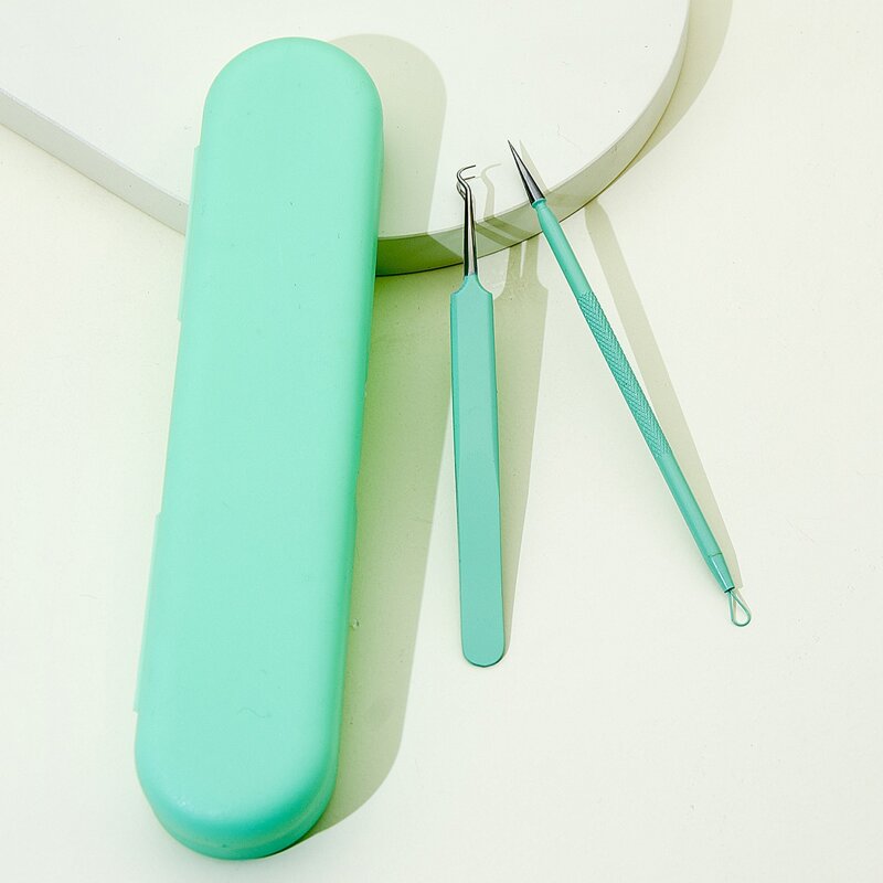 2pcs Acne Needle Set, Green