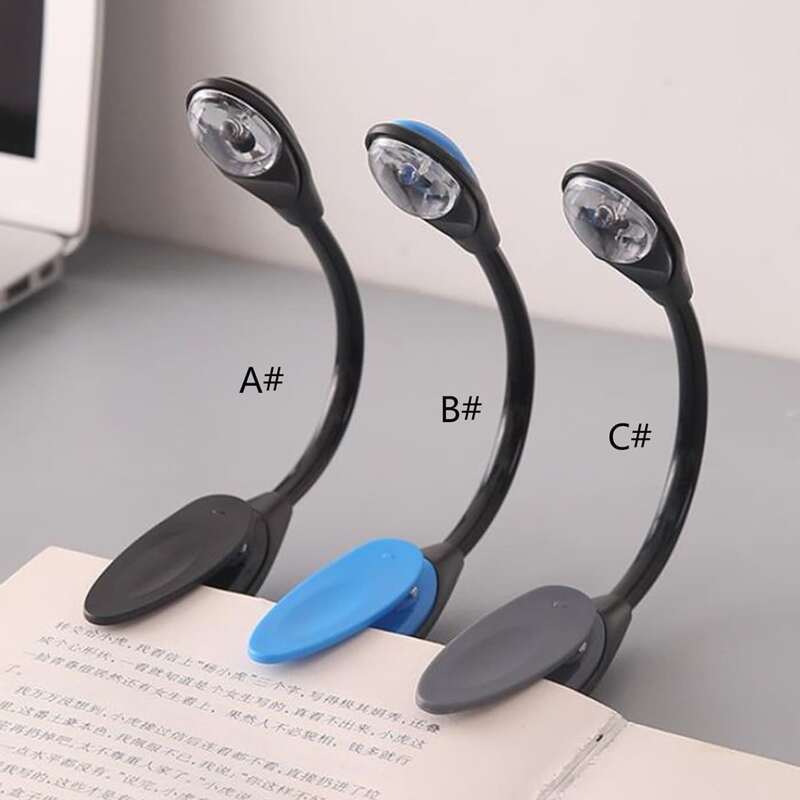 

1pc Mini Reading Clip Lamp, Multicolor