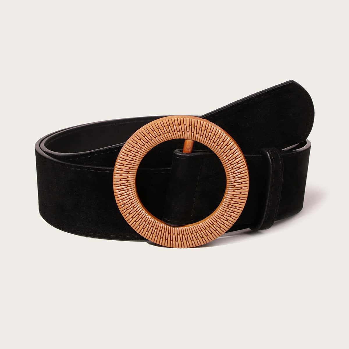 

Plus Suede Belt, Black