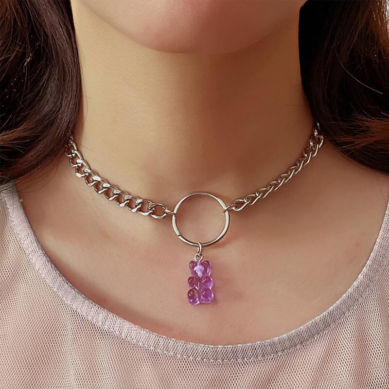 

Bear Chain Choker, Multicolor