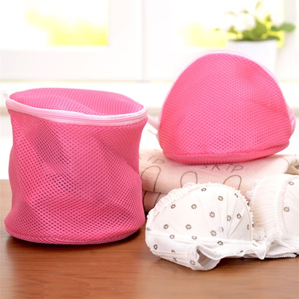 

2pcs Mesh Laundry Bag, Pink