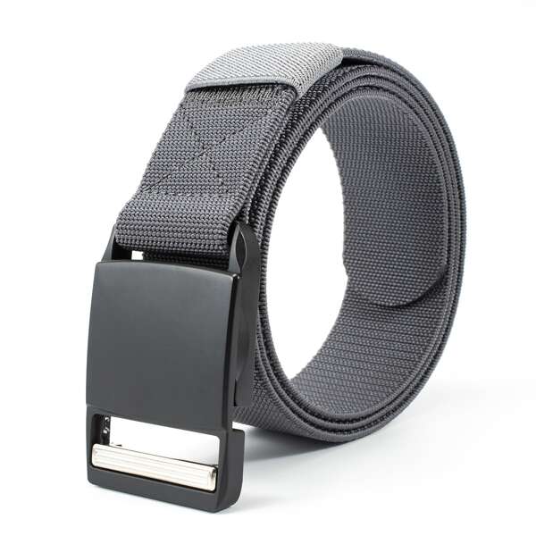 

Men Plain Tape Belt, Grey