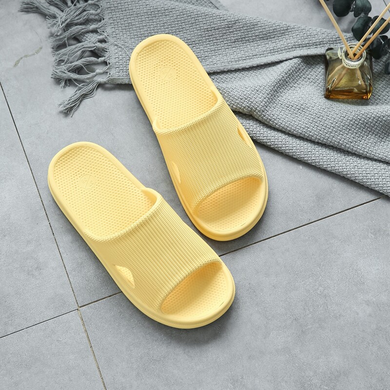 

Textured Shower Slippers, Yellow