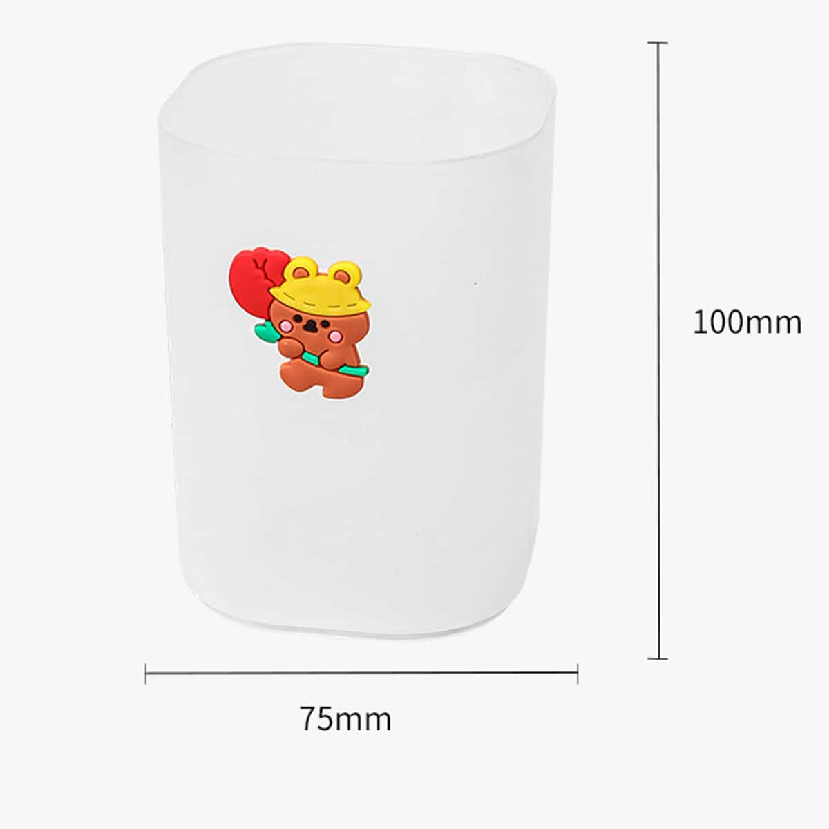 

1pc Random Cartoon Pen Holder, Clear