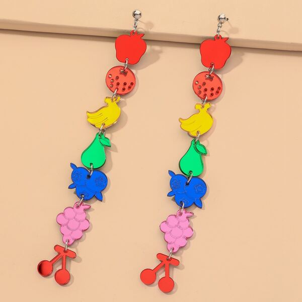 

Fruit Drop Earrings, Multicolor