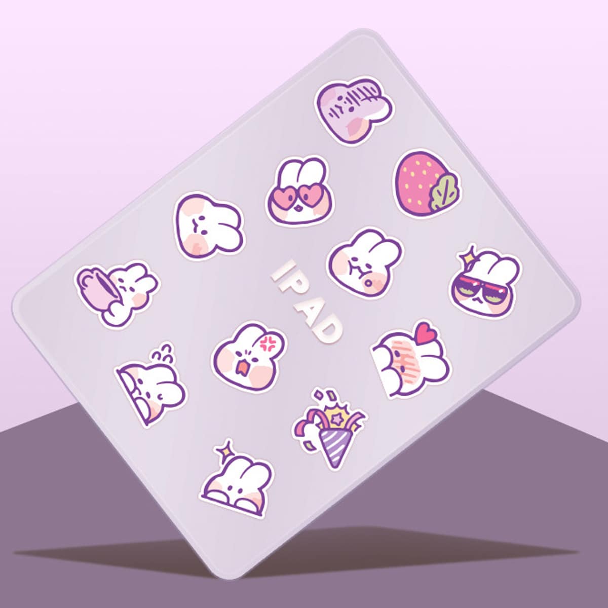 

40pcs Cartoon Rabbit Sticker, Multicolor