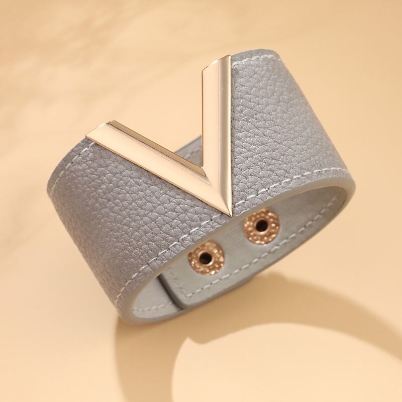 

PU Leather Bracelet, Grey