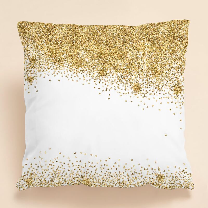 

Graphic Cushion Cover Without Filler, White