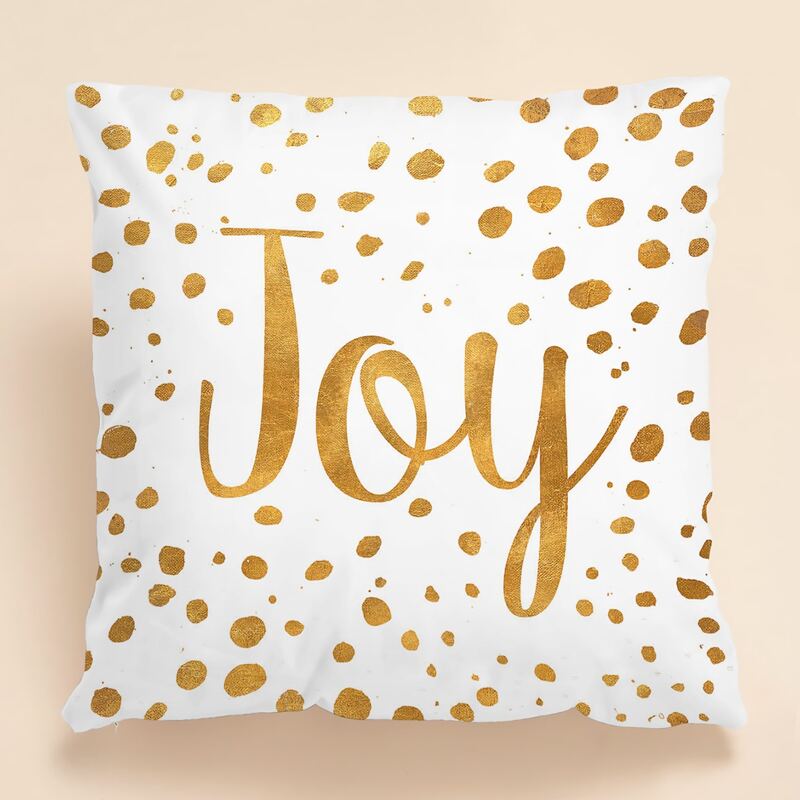 

Letter Graphic Cushion Cover Without Filler, White
