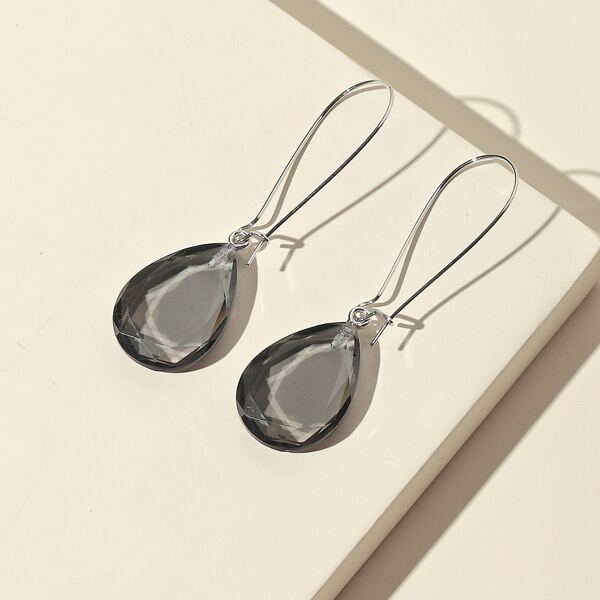 

Waterdrop Drop Earrings, Grey