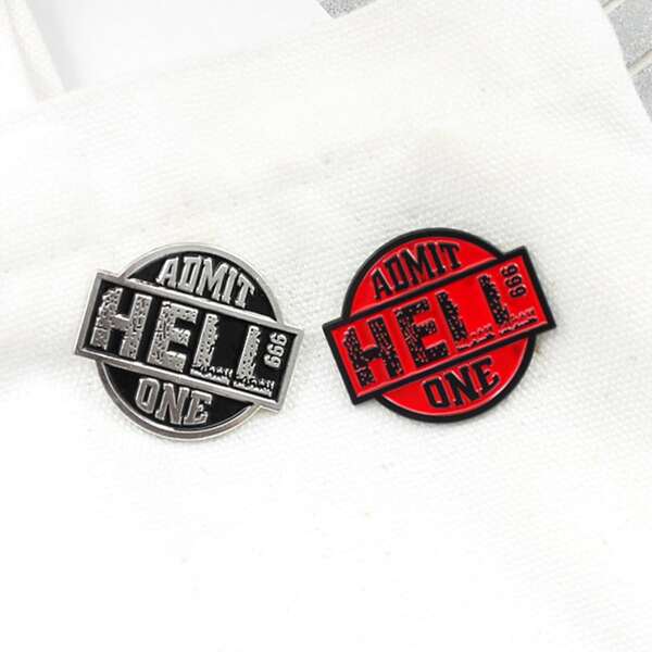 

2pcs Round Design Brooch, Multicolor