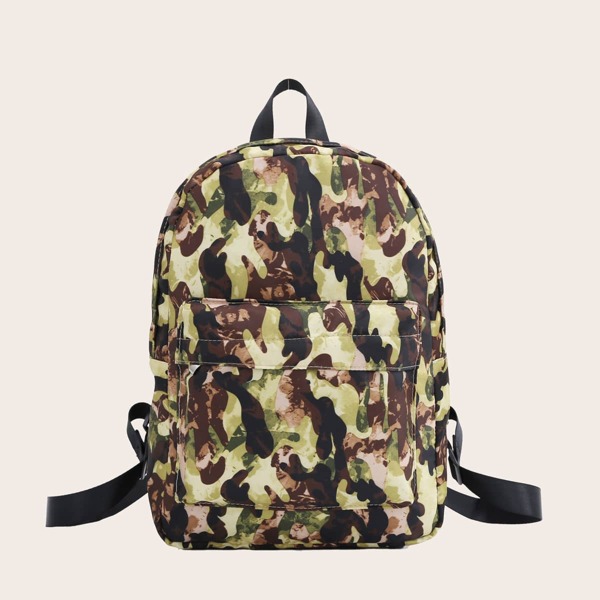 

Camo Print Backpack, Multicolor