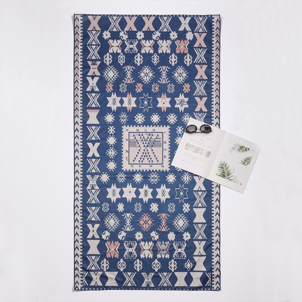 

Geo Print Beach Blanket, Multicolor