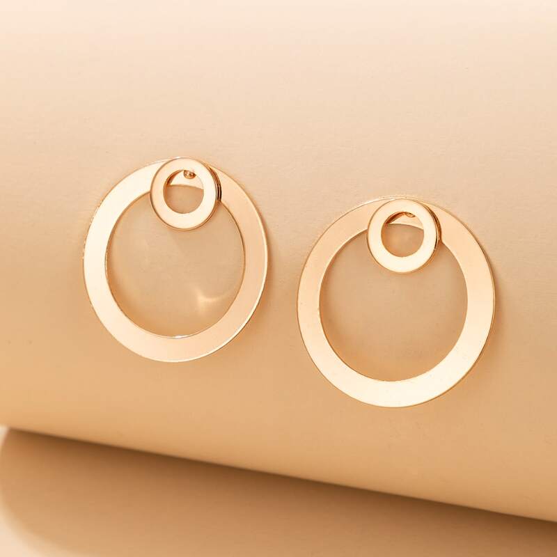 

Round Shaped Ear Jacket, Gold