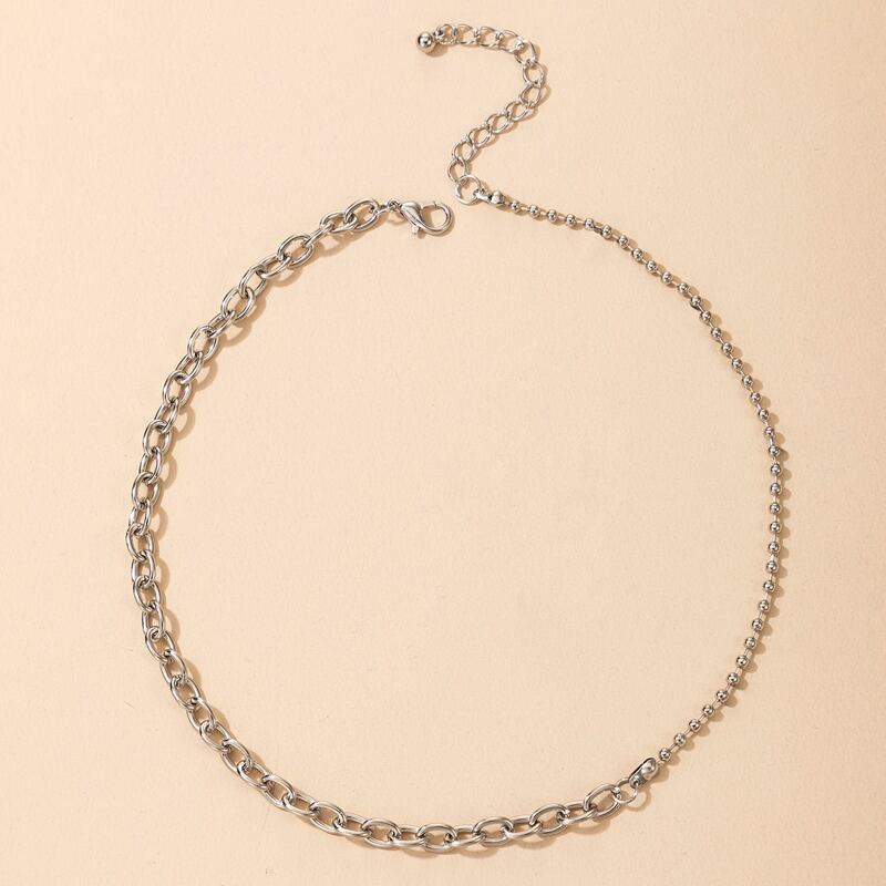 

Solid Chain Necklace, Silver