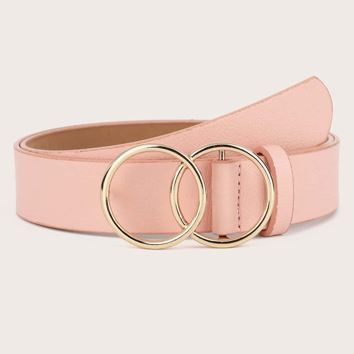 

Ring Buckle Belt, Pastel baby pink