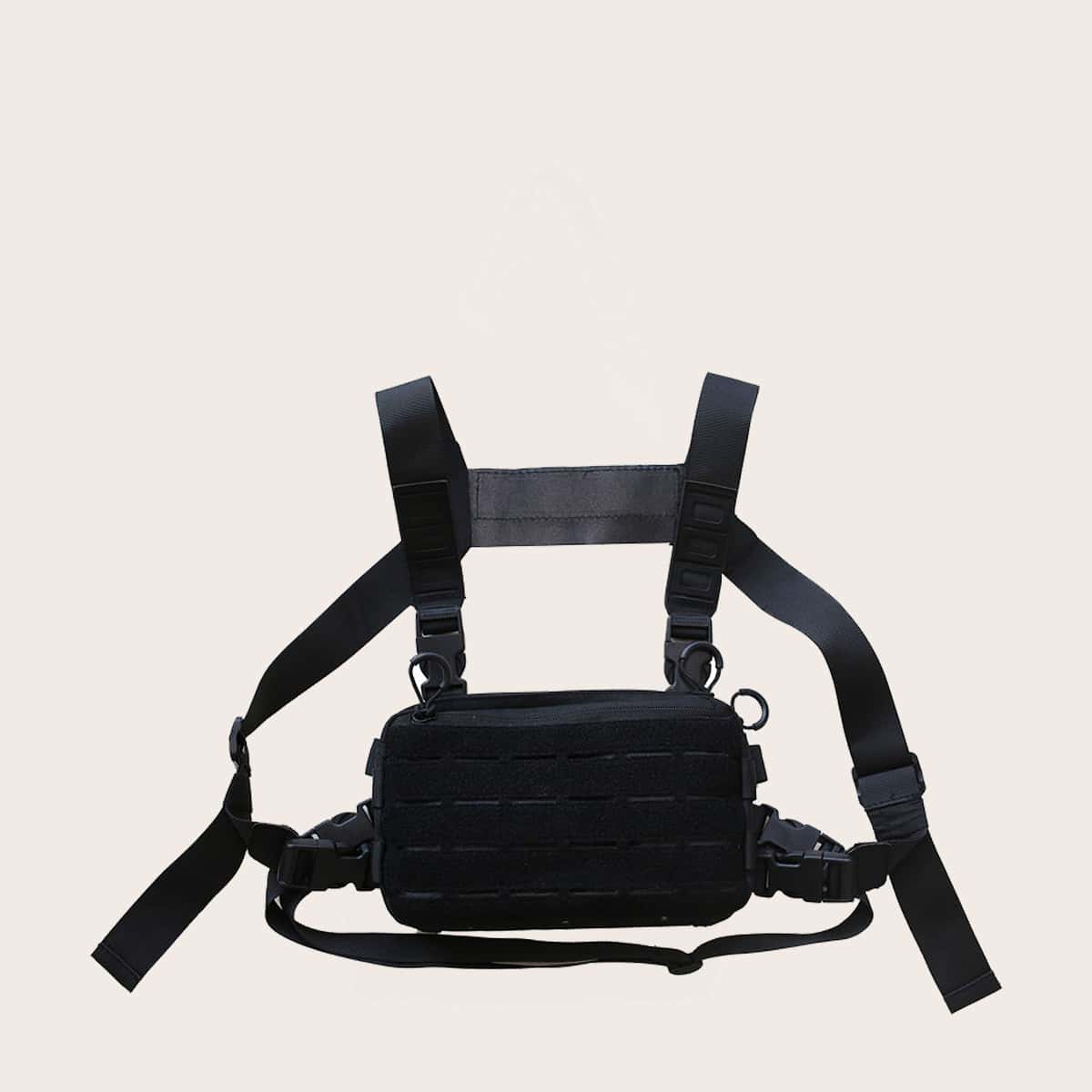 

Guys Textured Chest Bag, Black