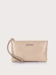 Monedero largo con estampado de letra - Albaricoque - Ver 1