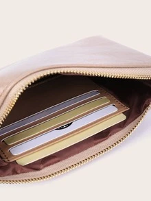 Monedero largo con estampado de letra - Albaricoque - Ver 3