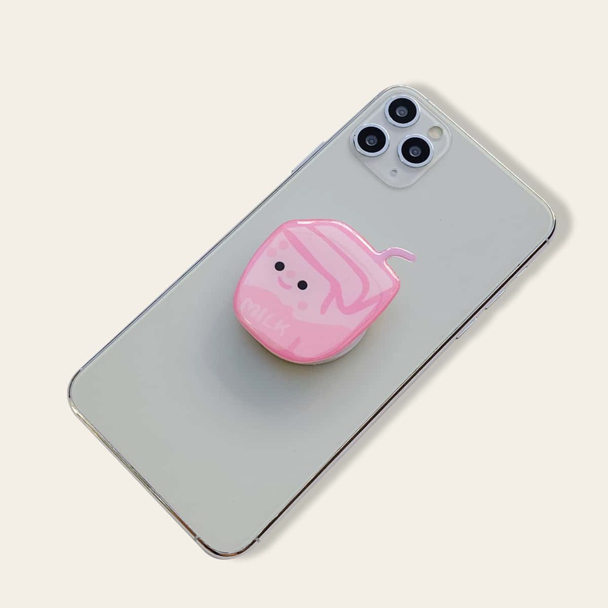

Milk Box Shaped Stand-Out Phone Holder, Pink