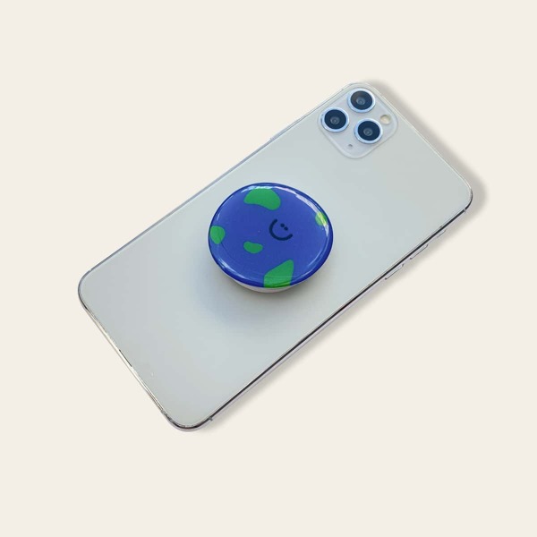 

Graphic Stand-Out Phone Holder, Blue