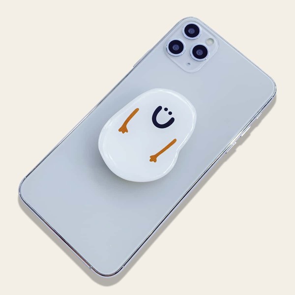 

Cartoon Shaped Stand-Out Phone Holder, White