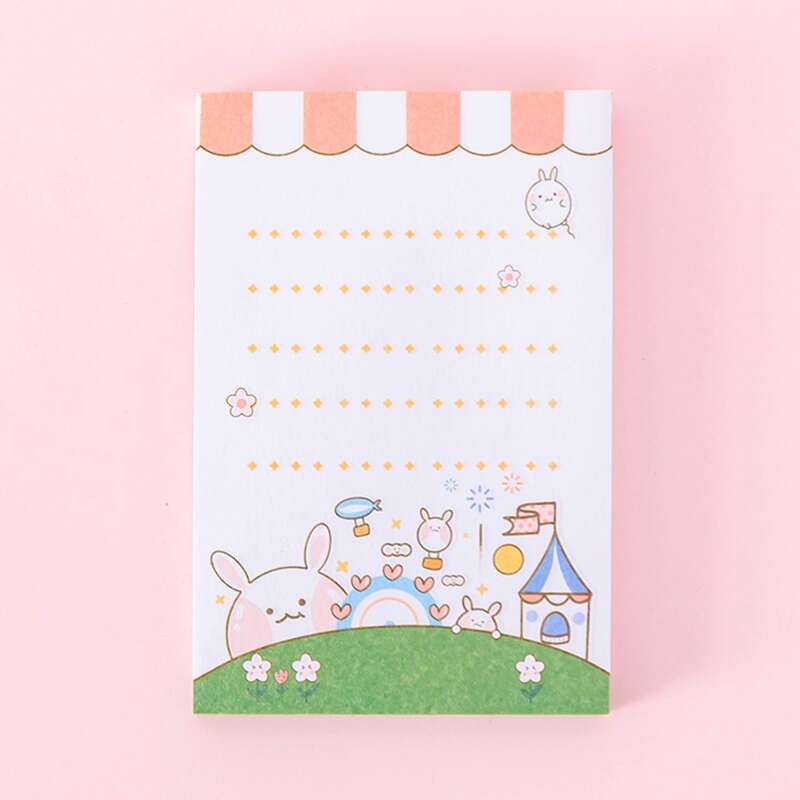 

4packs Cartoon Graphic Random Sticky Note, Multicolor