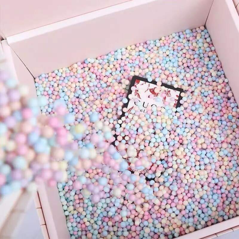 

10g Colorful Foam Ball Gift Box Decoration, Multicolor