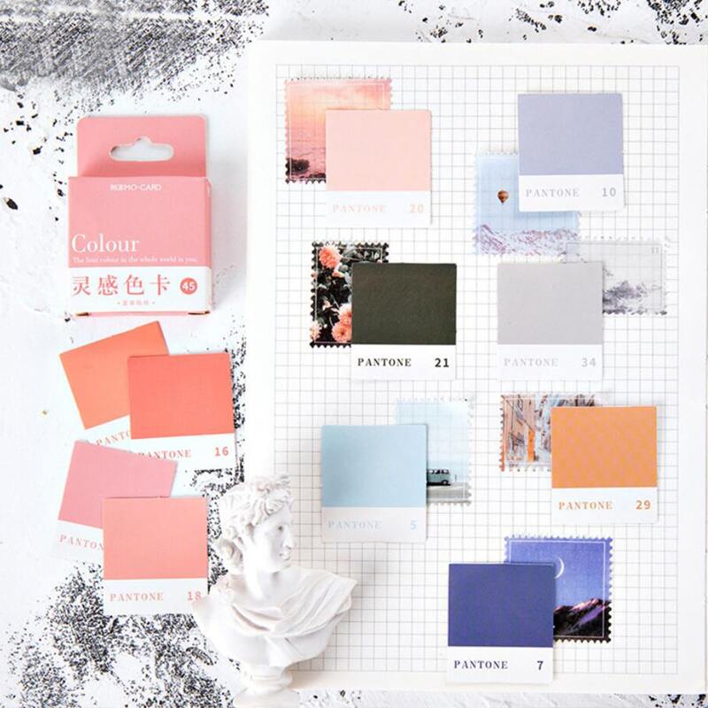 

1pack Inspiration Color Card Decorative Sticker, Multicolor