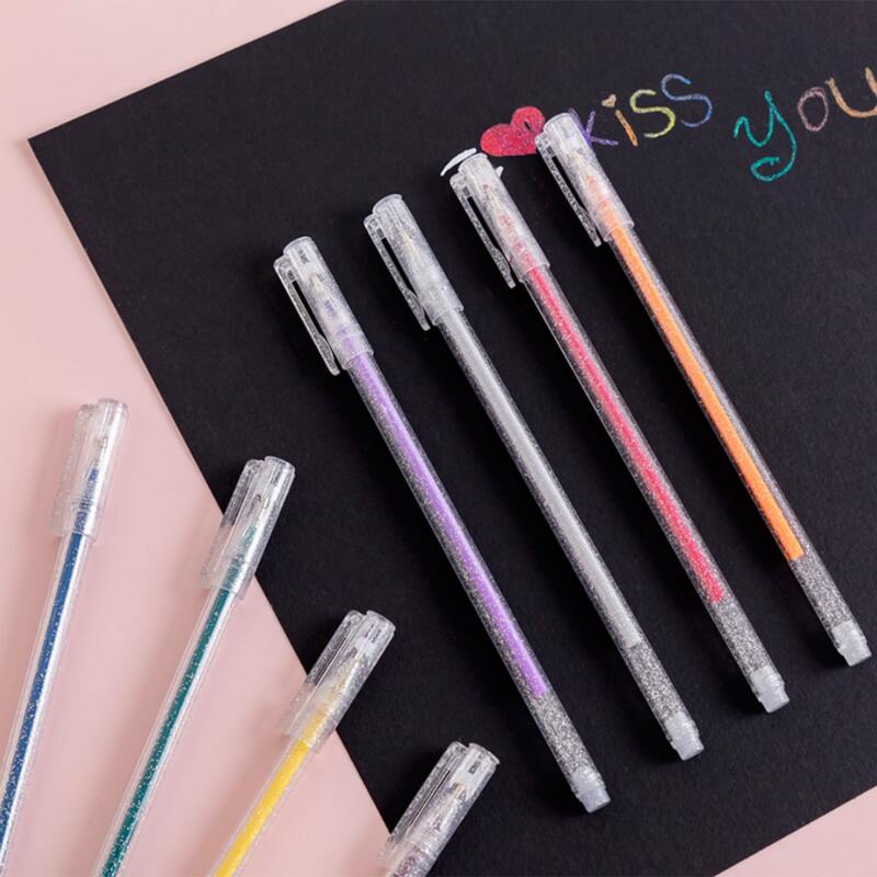 

8pcs Colorful Hand Account Pen, Multicolor