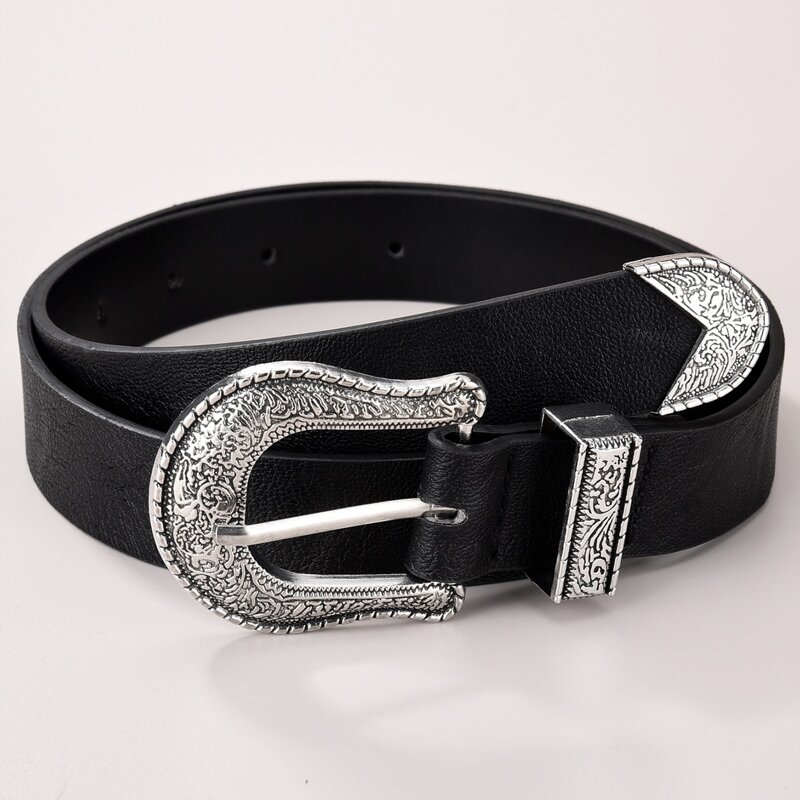 

Western Buckle Belt, Black