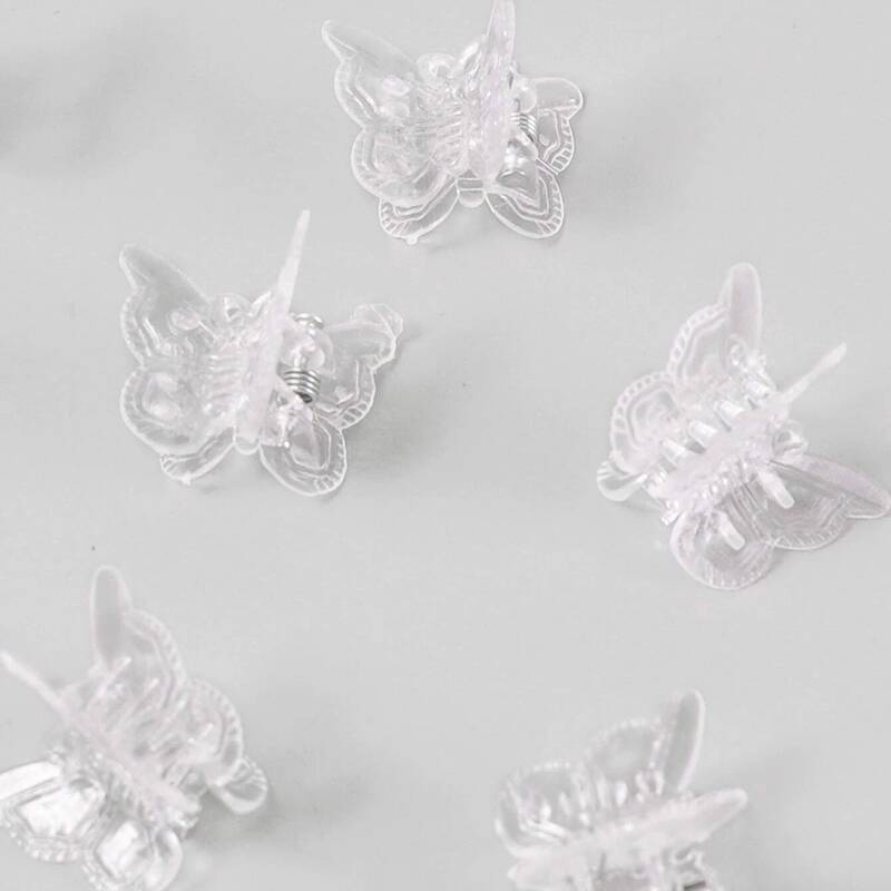 

20pcs Clear Butterfly Grabbing Clip