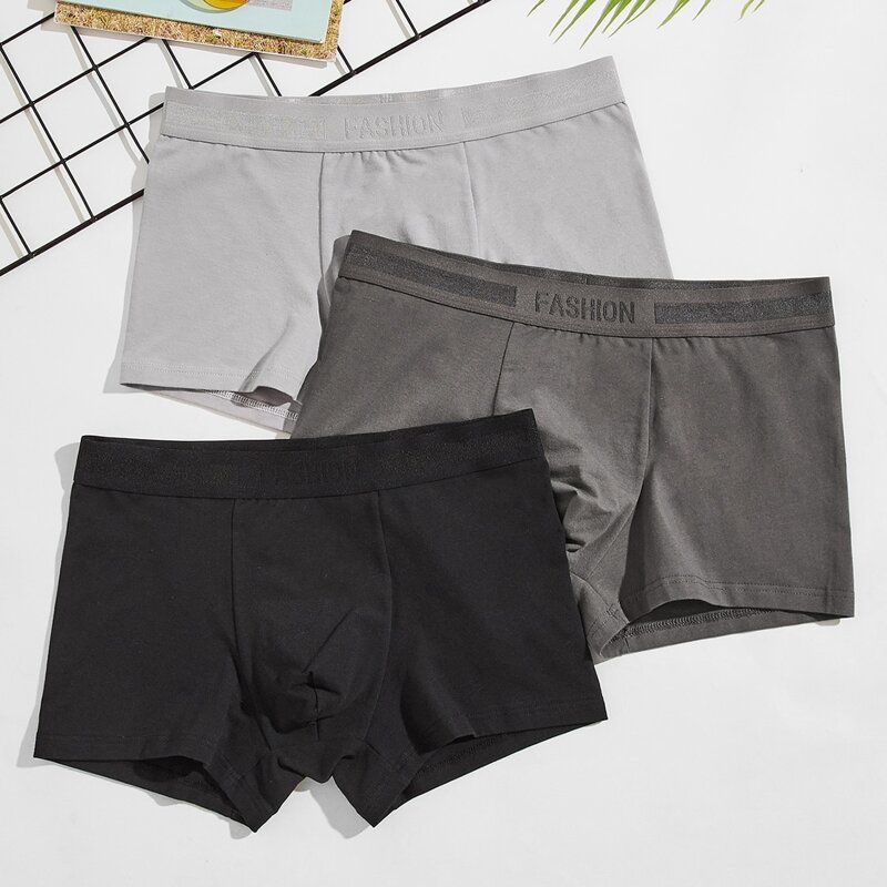 

Guys 3pcs Letter Graphic Boxer Brief, Multicolor