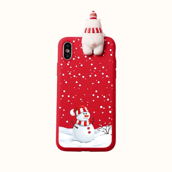 

Christmas Bear Decor Phone Case, Multicolor