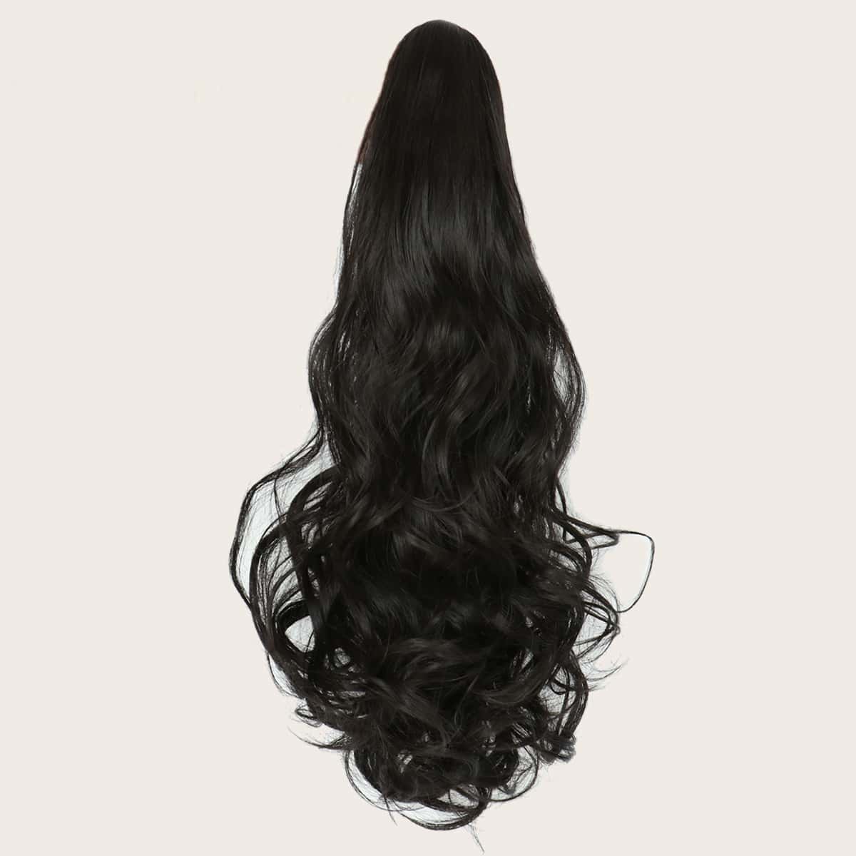 

Long Curly Ponytail Hair Extension, Black