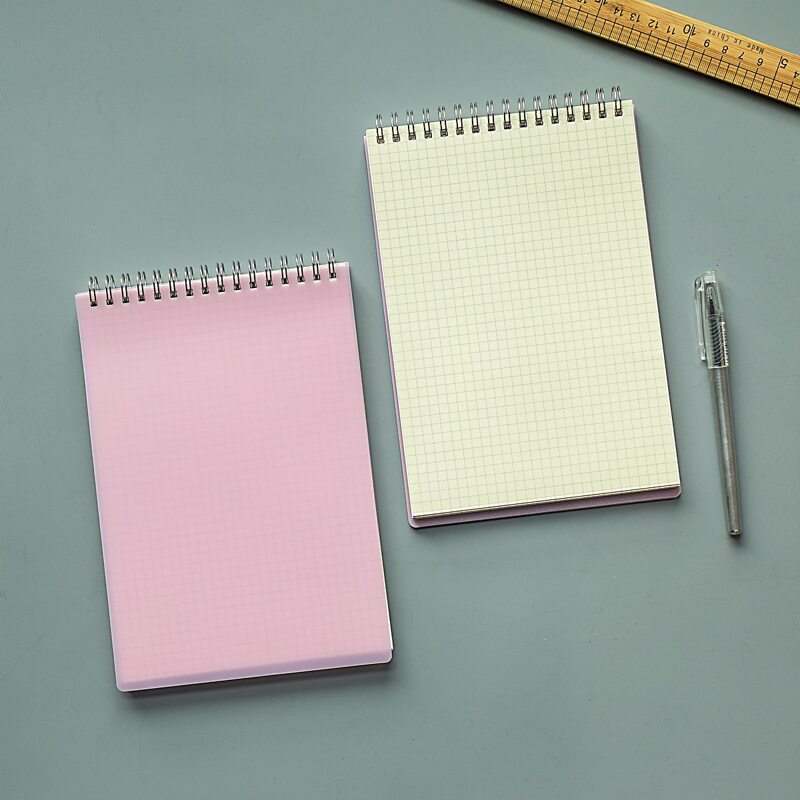 

1pack Plain Cover Spiral Notebook, Pink