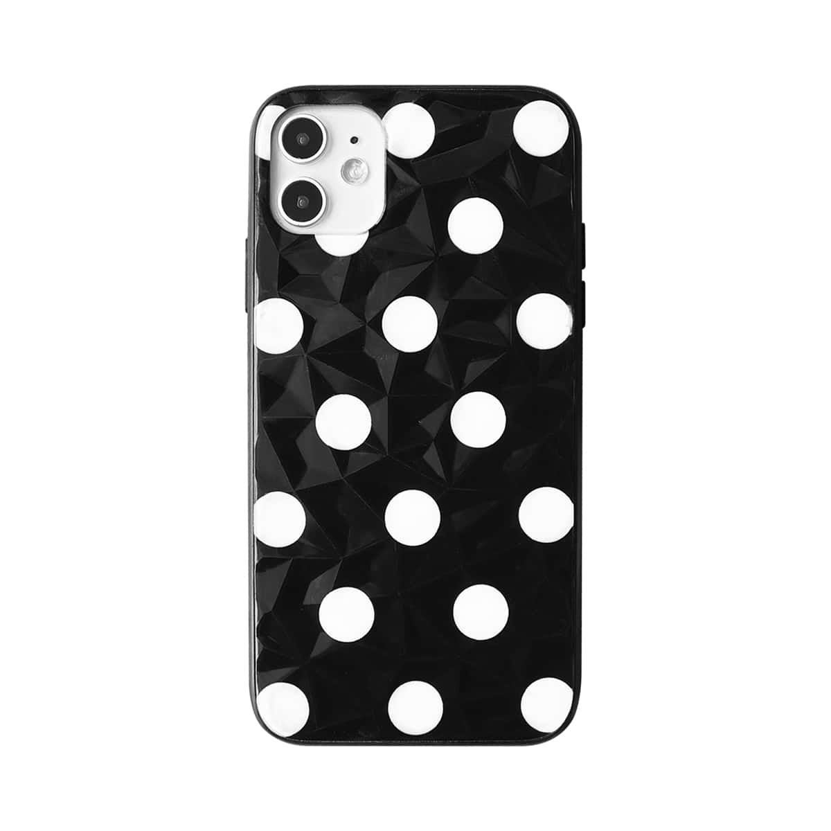 

Polka Dot iPhone Case, Black