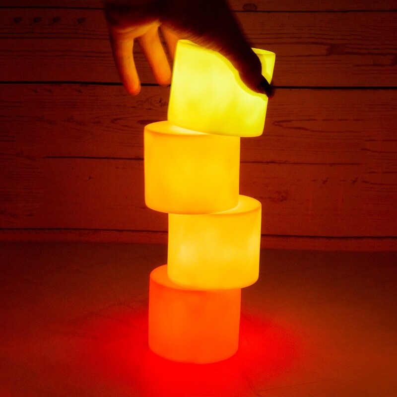 

1pc Cylinder Design Night Light, Multicolor