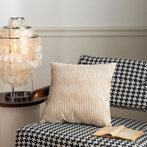 

Plain Cushion Cover Without Filler, Beige