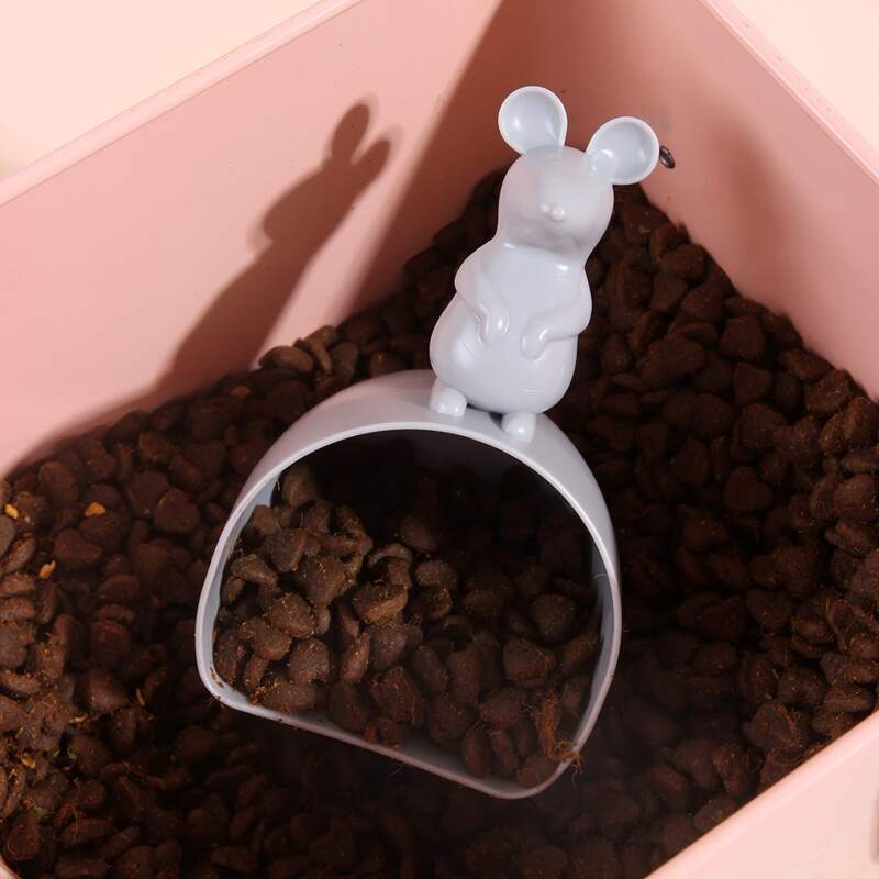 

Cute Solid Dog Food Scoop, Grey