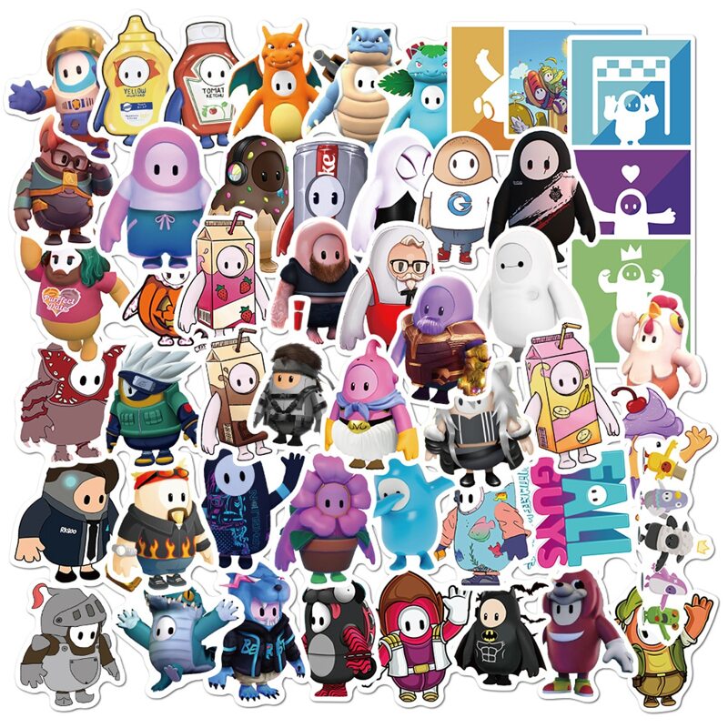 

50pcs Cartoon Sticker, Multicolor