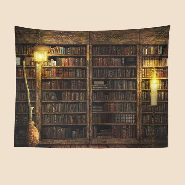 

Bookshelf Pattern Tapestry, Multicolor