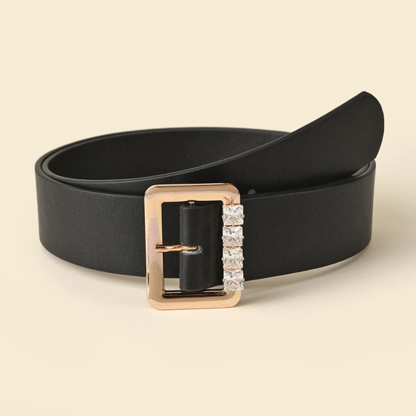 

PU Buckle Belt, Black