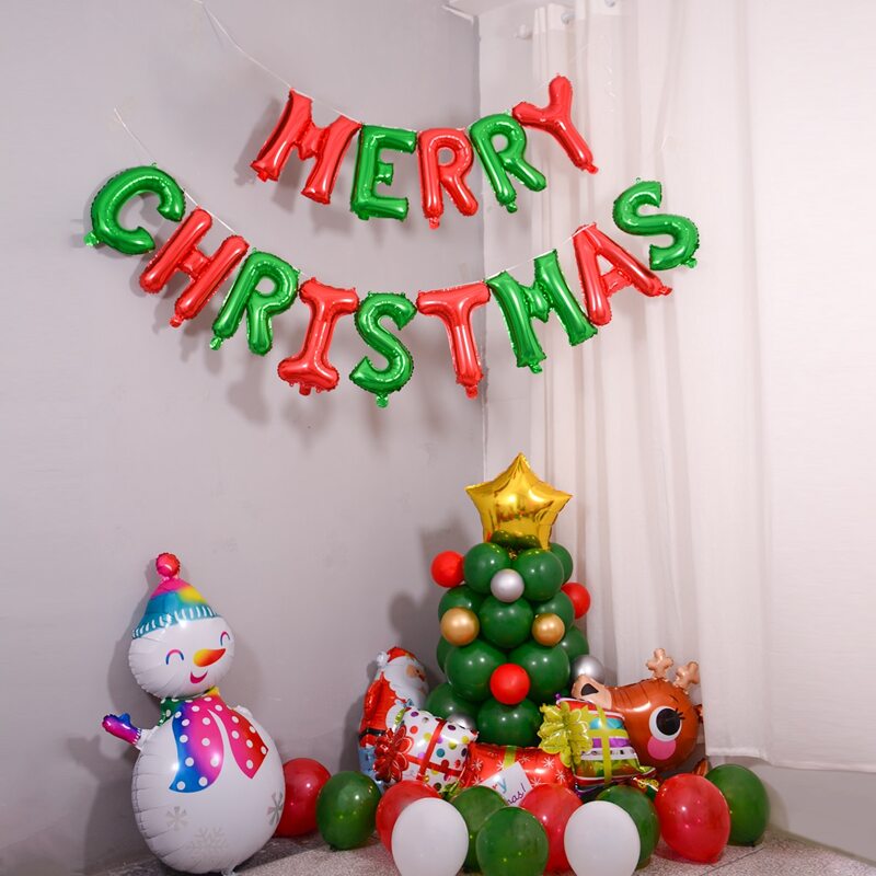 

59pcs Christmas Decoration Balloon Set, Multicolor
